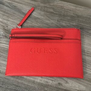 Guess - Red Wristlet with 6 Slot card holders